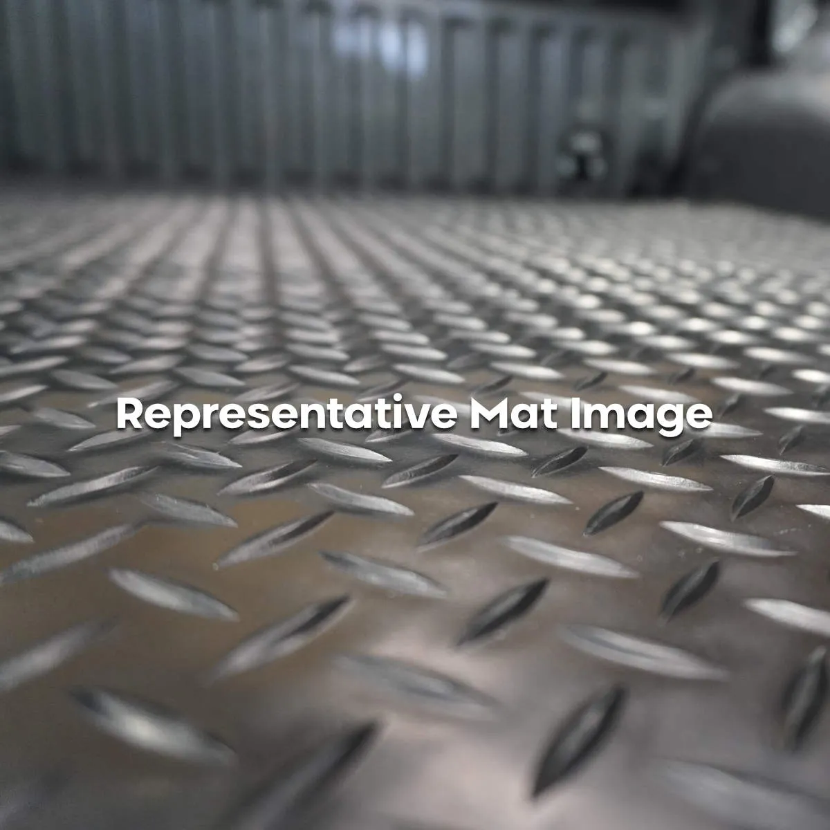 Checker Plate Rubber Ute Mat To Fit GWM V200-V240 Dual Cab (2009 to 2015) - Suits Spray On Liner Or No Liner
