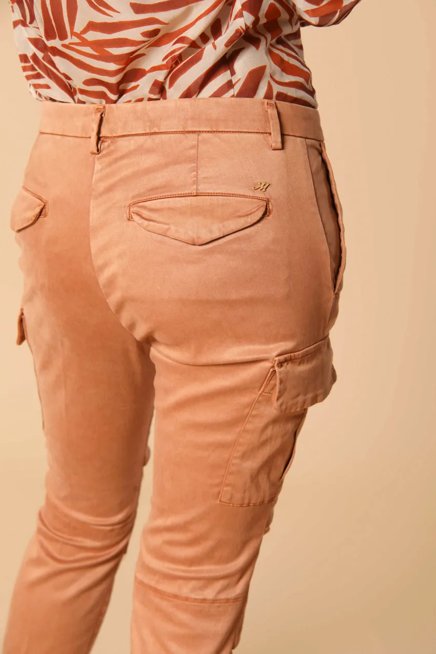 Chile City women's cargo pants in gabardine slim fit