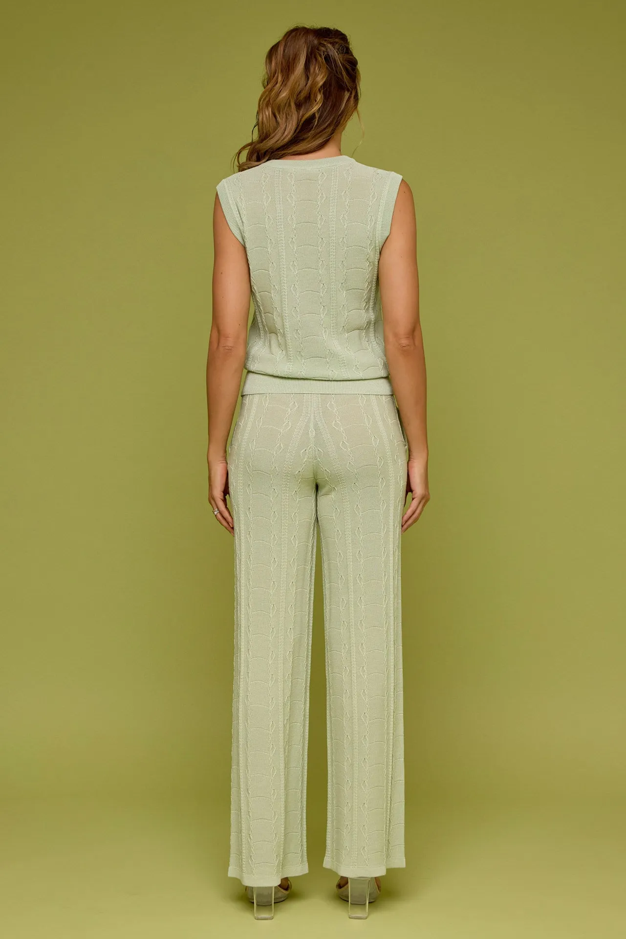 Cleo Knit Sleeveless Top & Pants Set