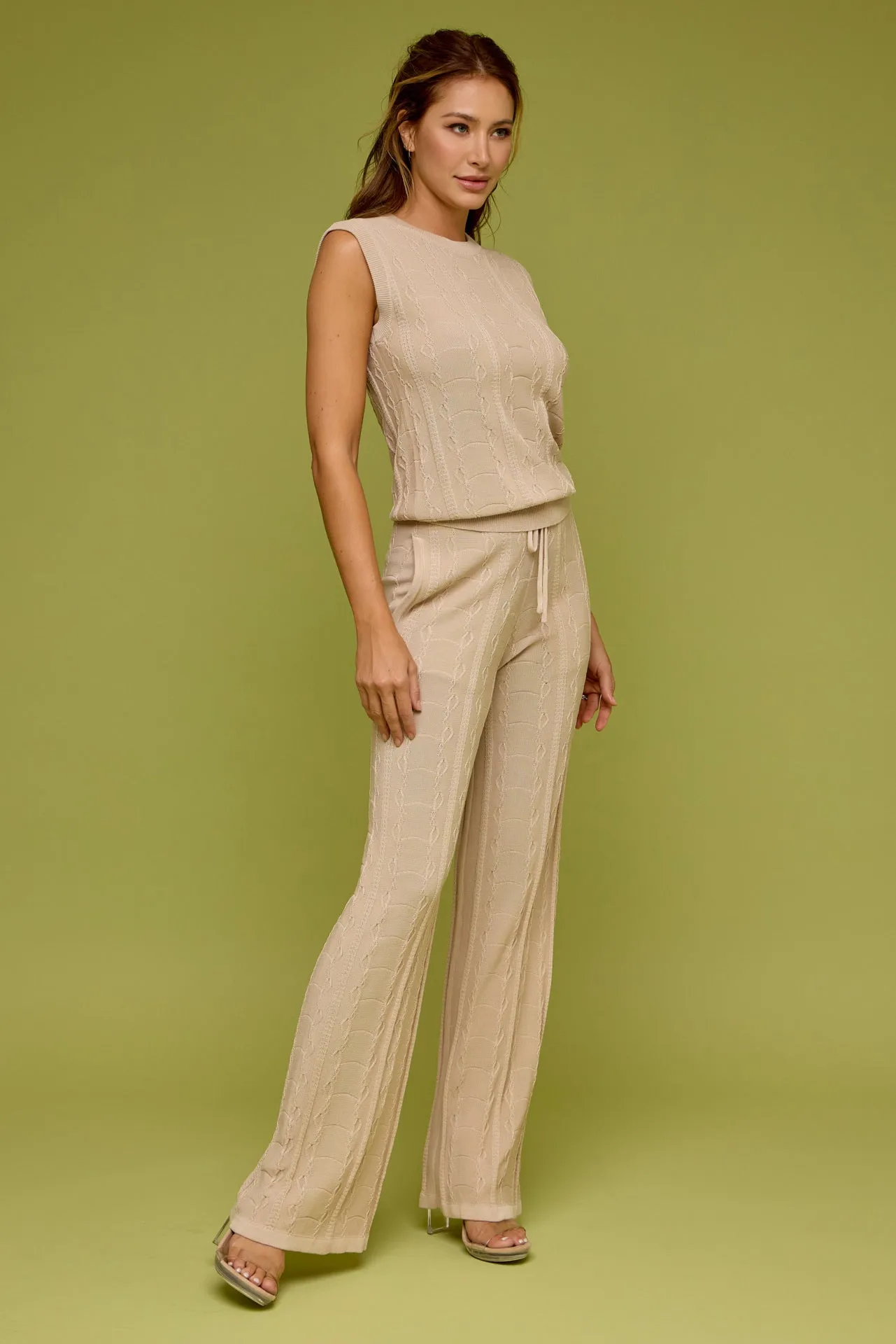Cleo Knit Sleeveless Top & Pants Set