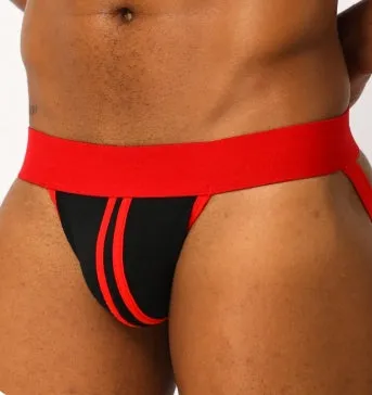 Club Jox Two Stripes Or Racing Stripes Red Jockstrap