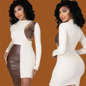 Color Block Pencil Dress