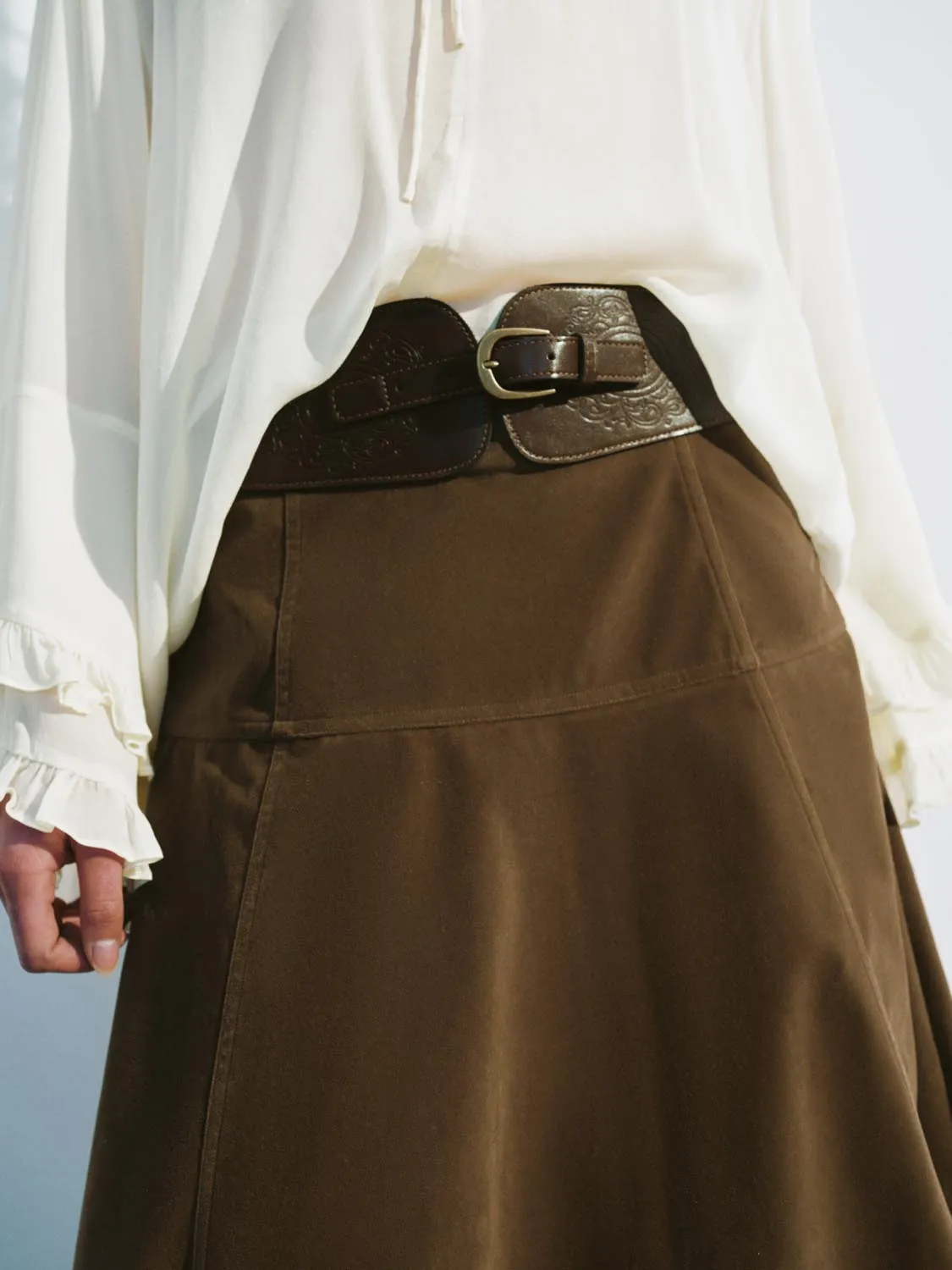 Corduroy A-Line Skirts