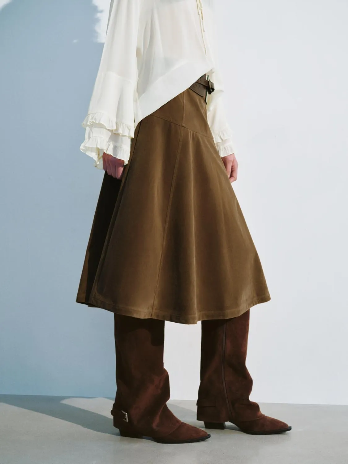 Corduroy A-Line Skirts
