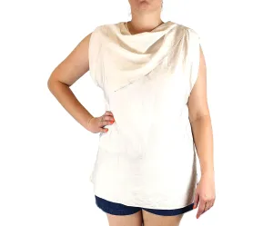 COS cream sleeveless top size 44, best fits 14-16