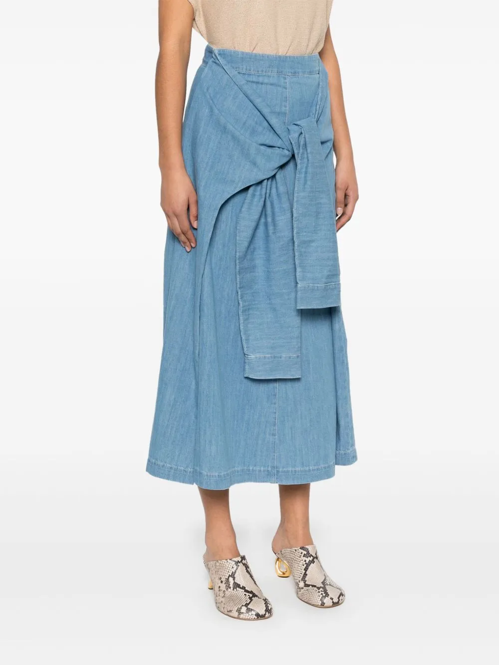 Cotton long skirt