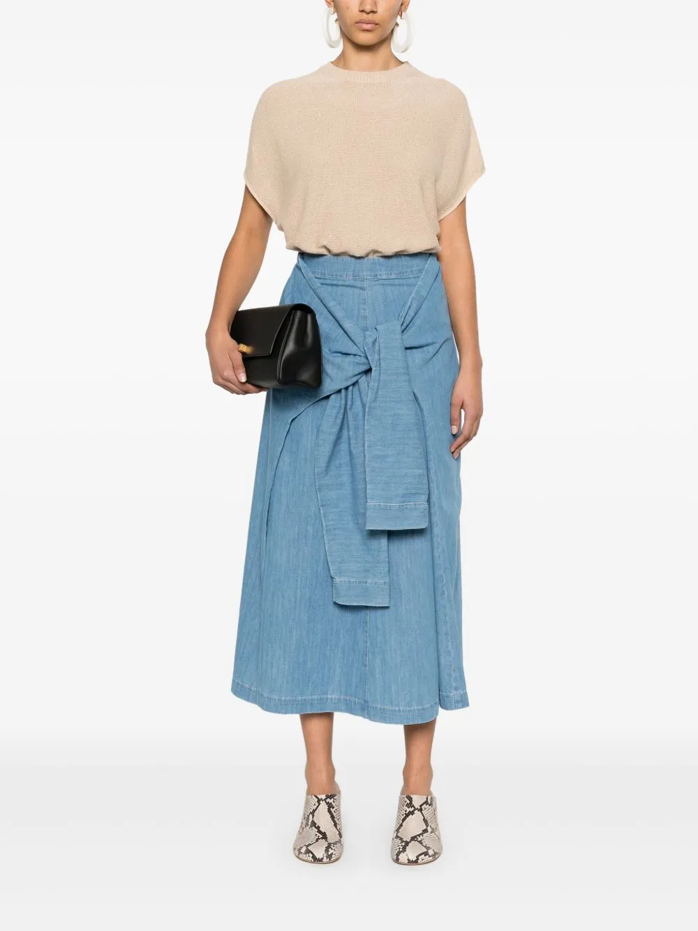 Cotton long skirt