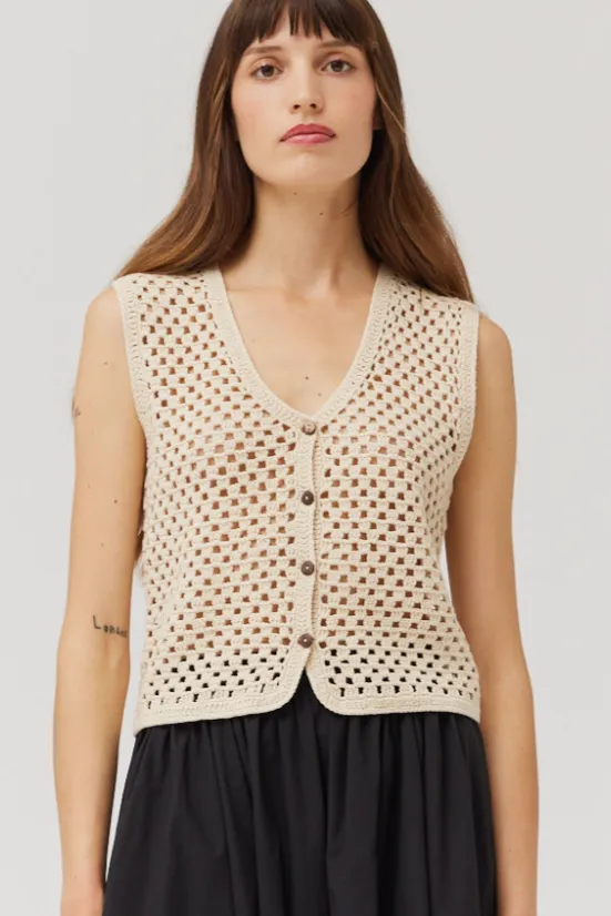 Crochet Button Up Tank