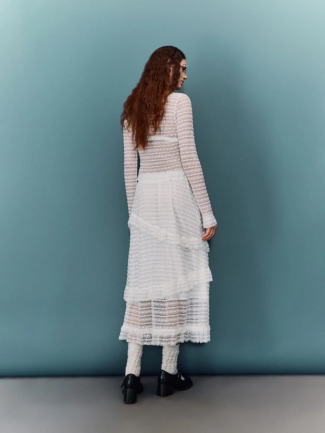 Crochet Maxi A-Line Skirts