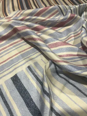 D01 CLUB 520 silk with patchwork of stripes
