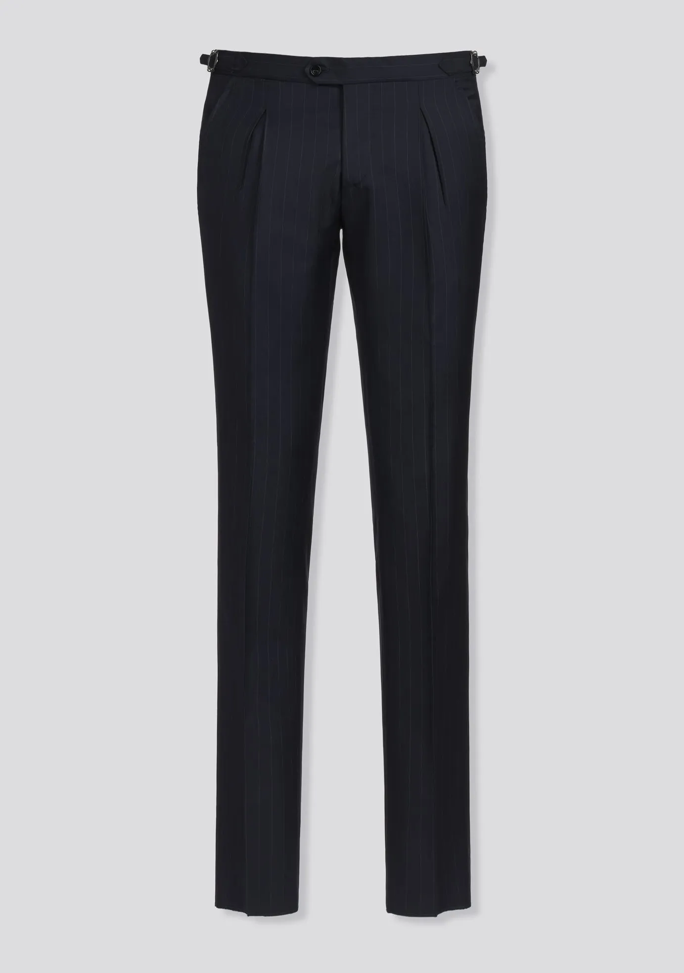 Dark Blue Pinstripe Double Breasted Suit