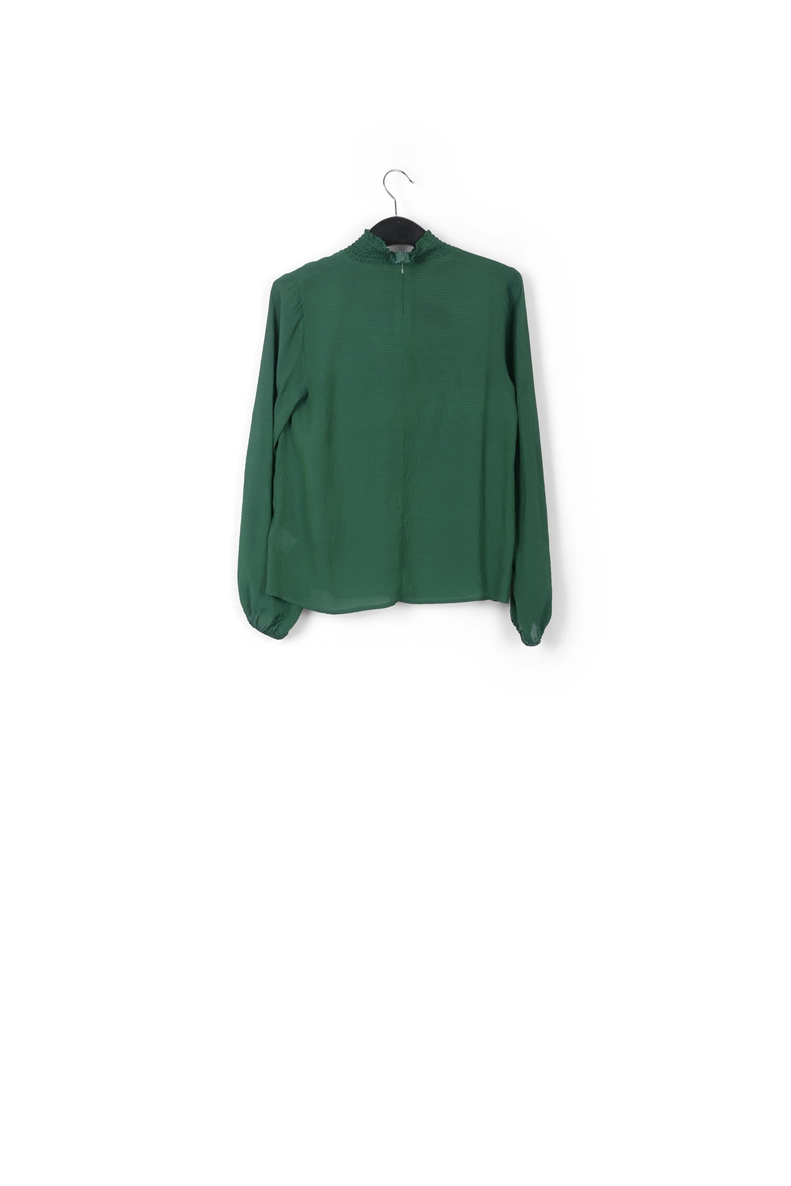 Dark green loose-fit top