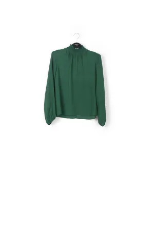 Dark green loose-fit top