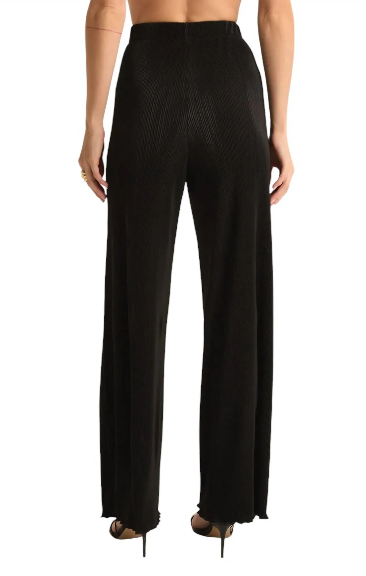 Denia Pleated High Rise Pants
