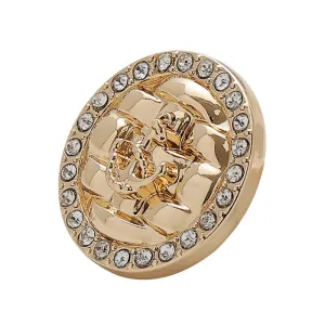 Diamond Anchor Woven Hand-Sewn Metal Button 5pcs