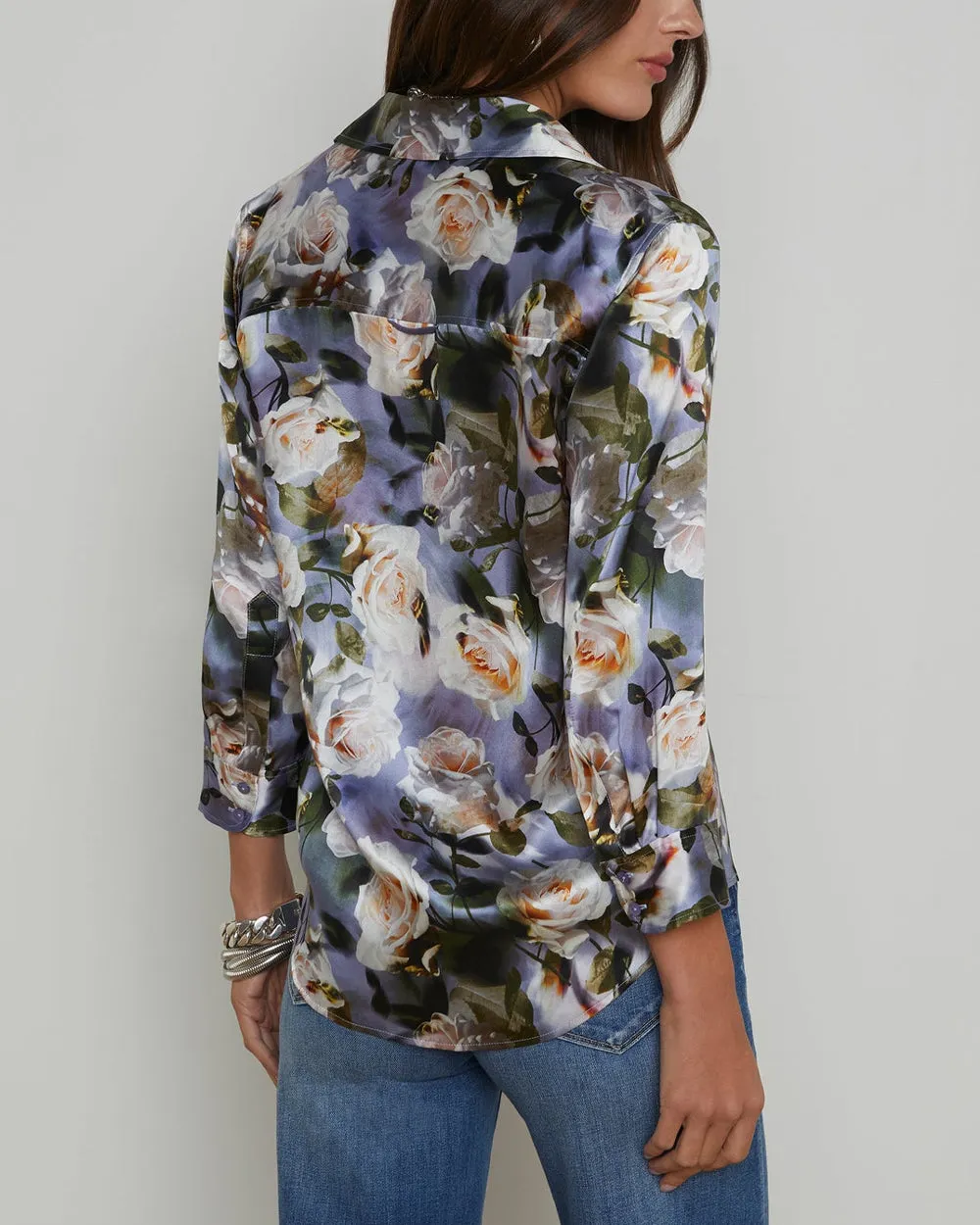 Distressed Floral Dani Blouse