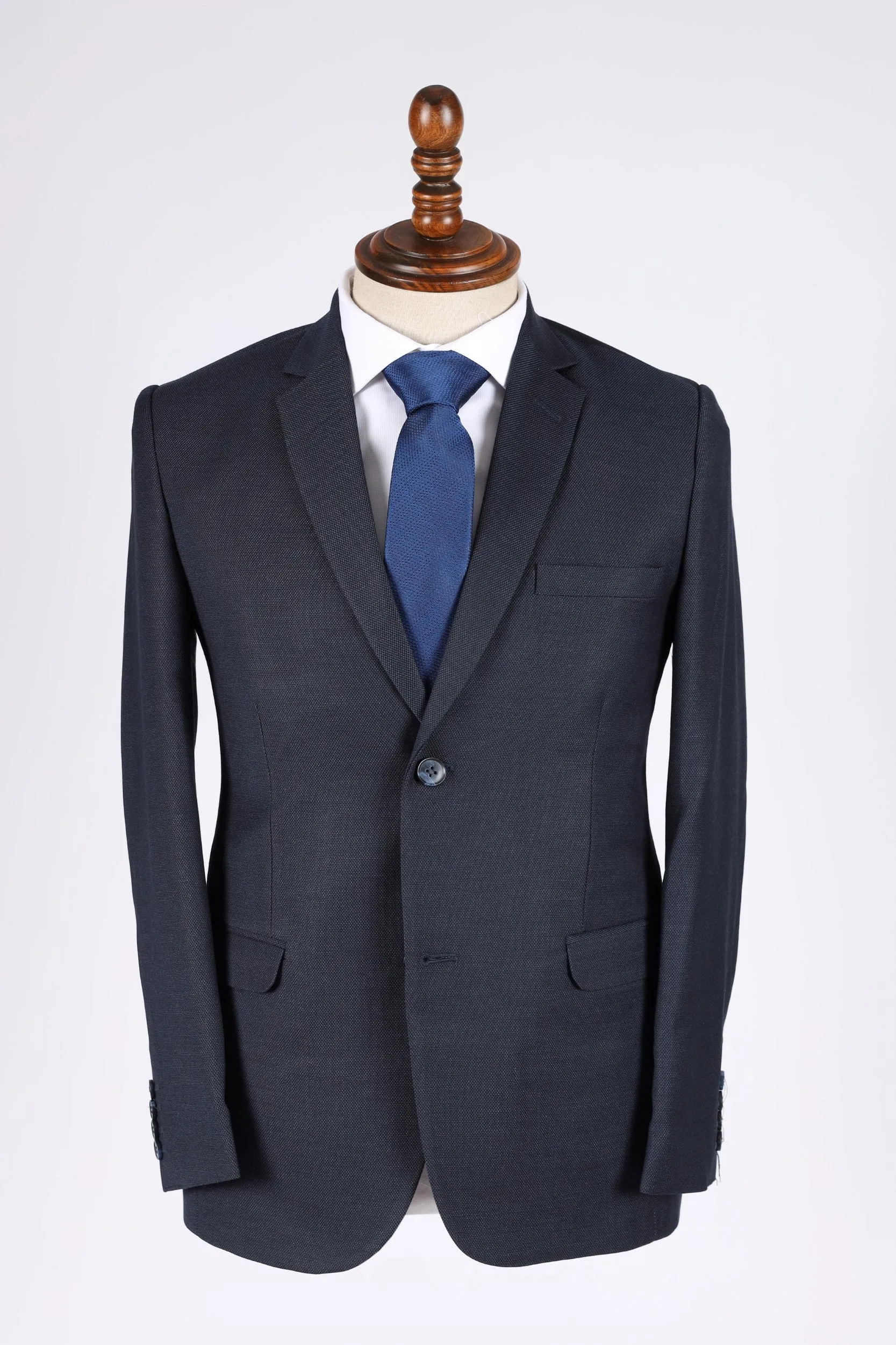 DOBBY TEXTURED SLIM FIT 2-PCS SUIT