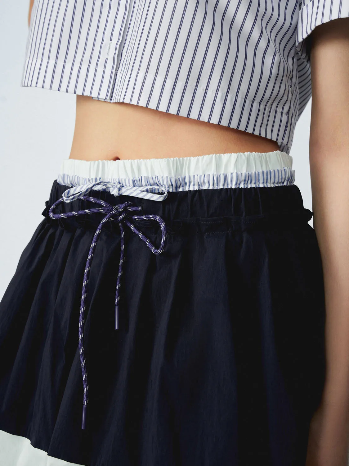 Drawstring A-Line Skirts