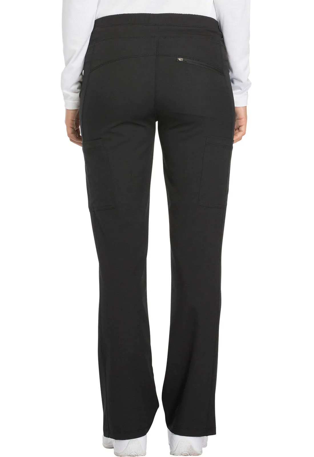 Dynamix DK130 Mid Rise Straight Leg Drawstring Pants Black