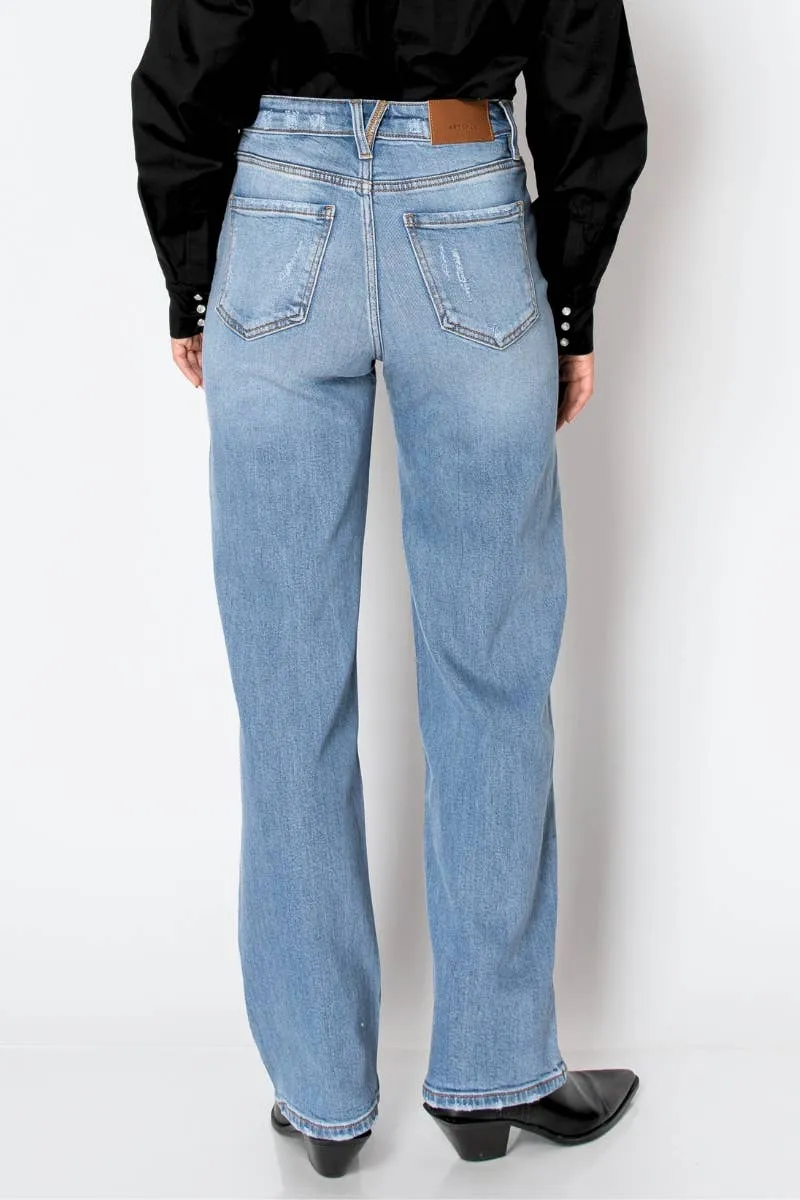 Eco Zero Cotton Tummy Control High Rise Straight Jeans