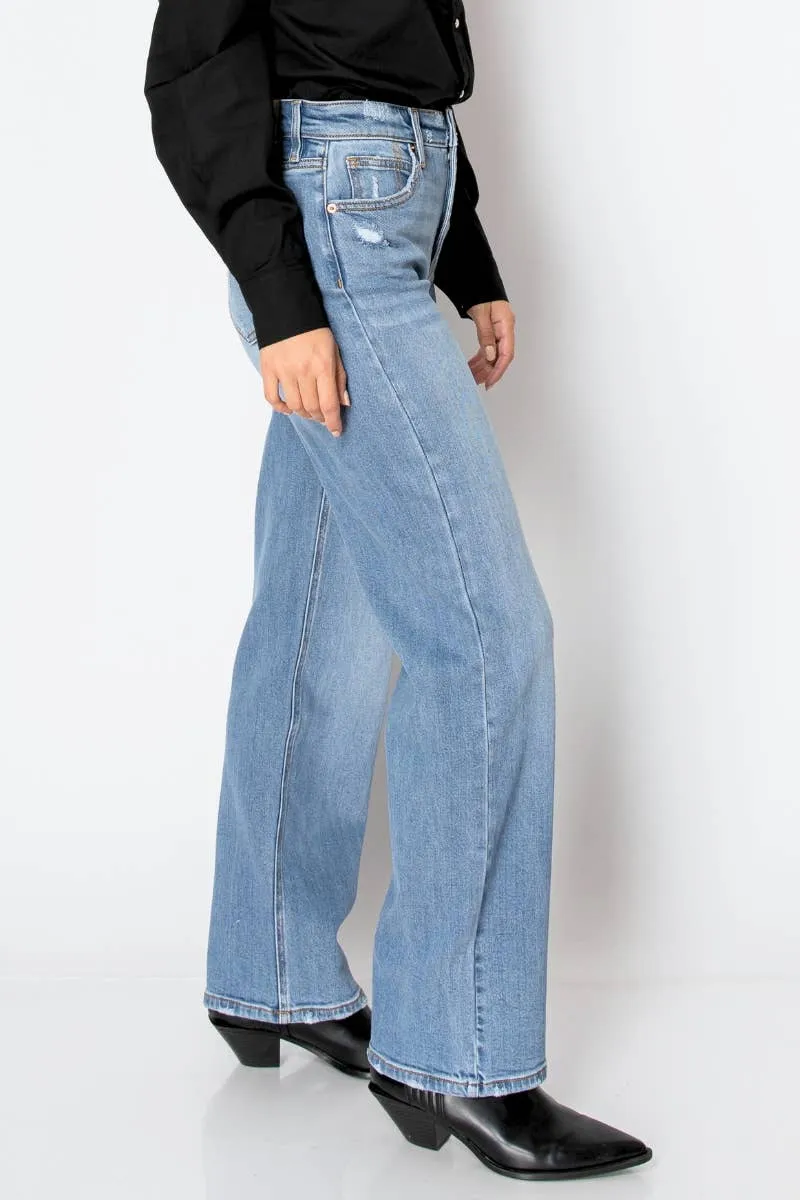 Eco Zero Cotton Tummy Control High Rise Straight Jeans