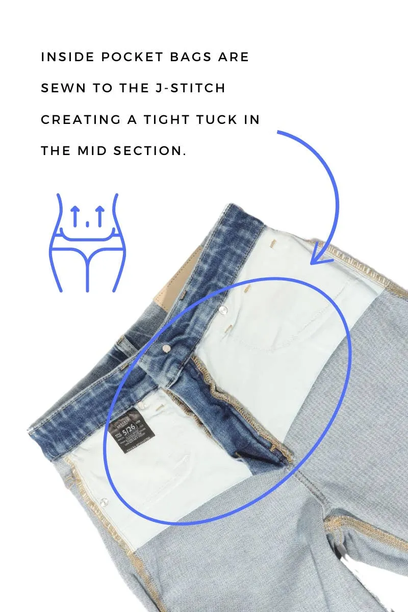 Eco Zero Cotton Tummy Control High Rise Straight Jeans
