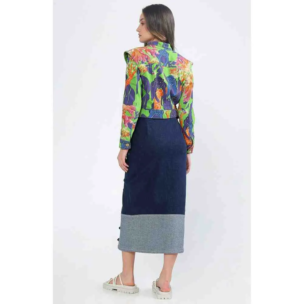 Ekastories Navy Blue Skirt