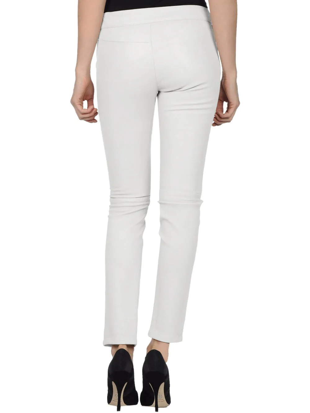 Elegant Slim Leather Pants