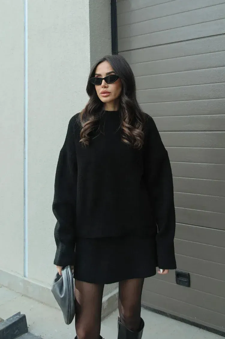 Elena - Knitted Skirt Suit (Top   Skirt)