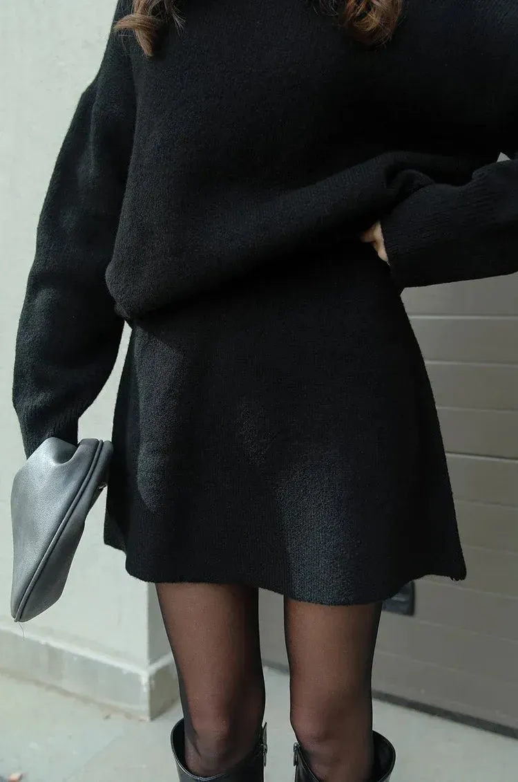 Elena - Knitted Skirt Suit (Top   Skirt)