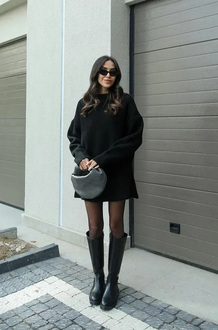 Elena - Knitted Skirt Suit (Top   Skirt)