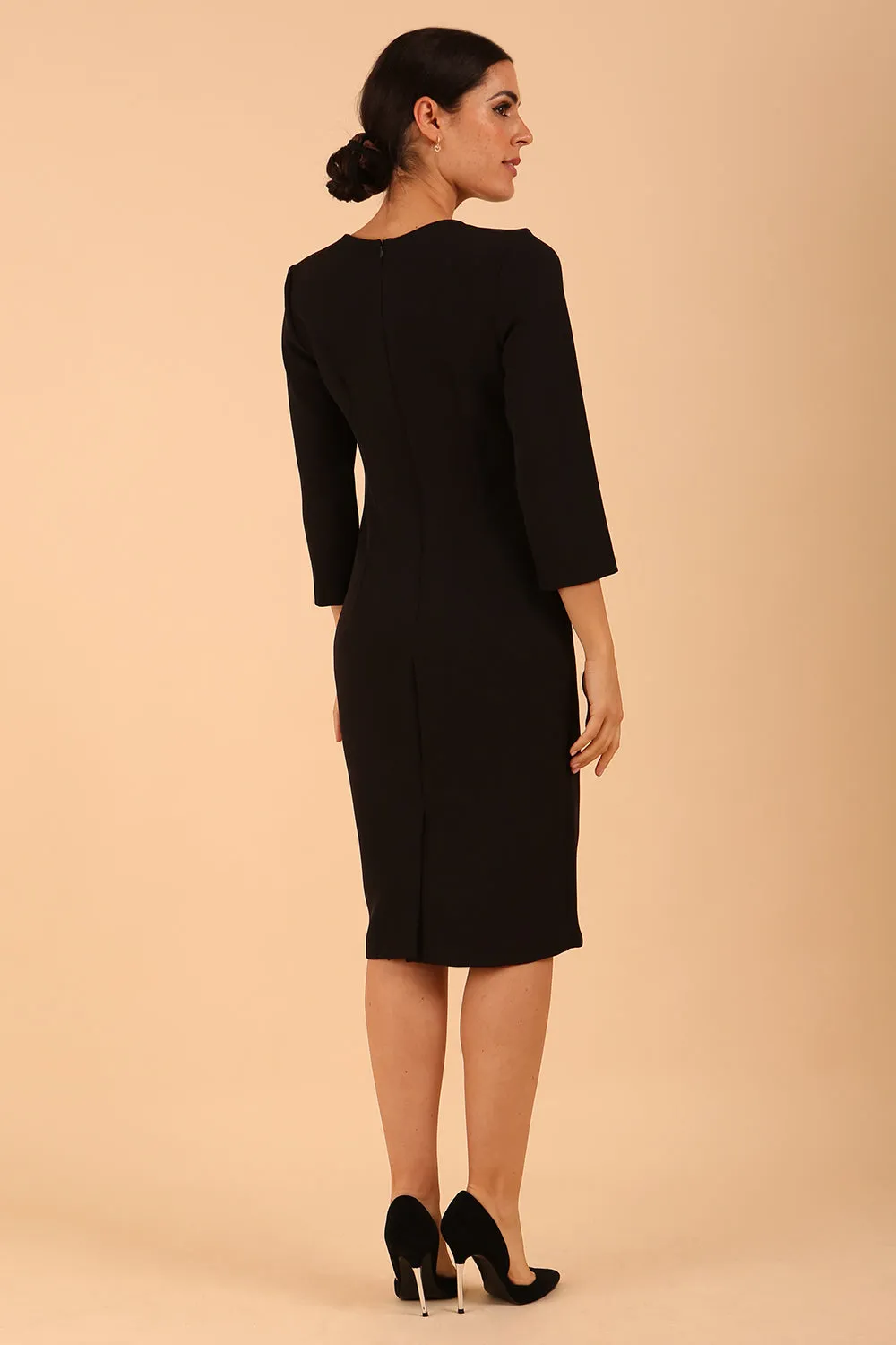 Elsinor 3/4 Sleeved Pencil Dress