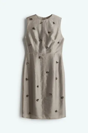 Embellished pencil dress