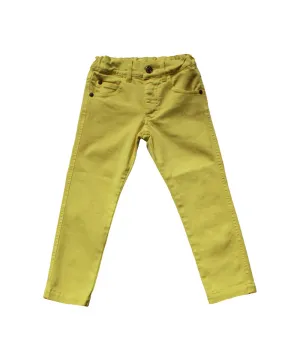 Emile et Ida Yellow Pantalon Slim Pants
