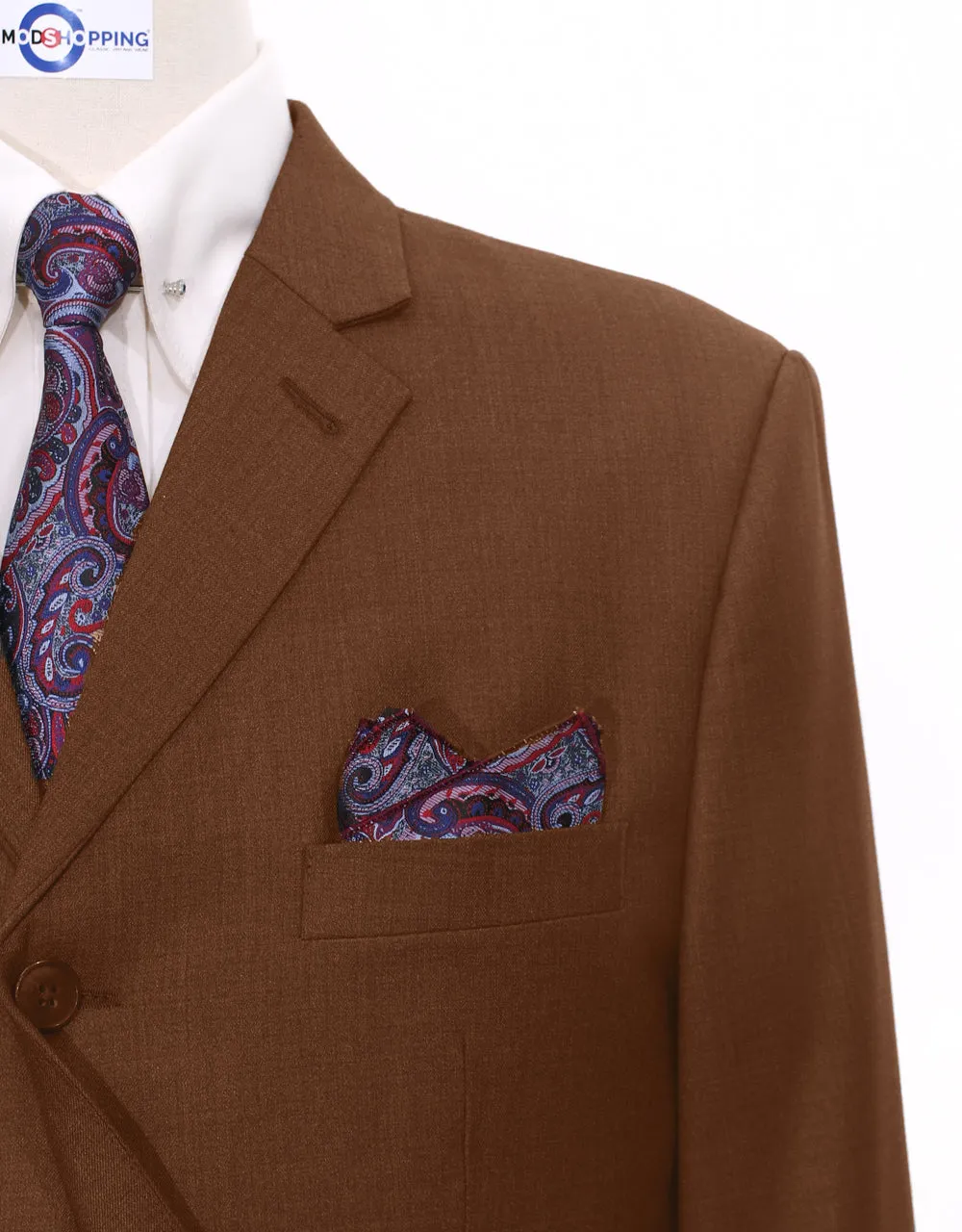 Essential Burnt Orange 3 Piece Suit