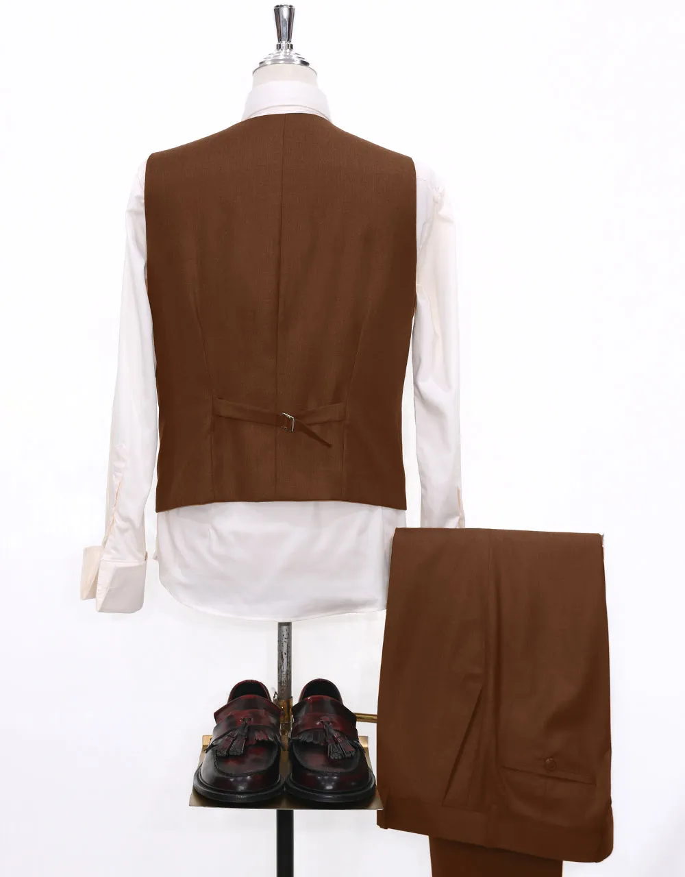 Essential Burnt Orange 3 Piece Suit