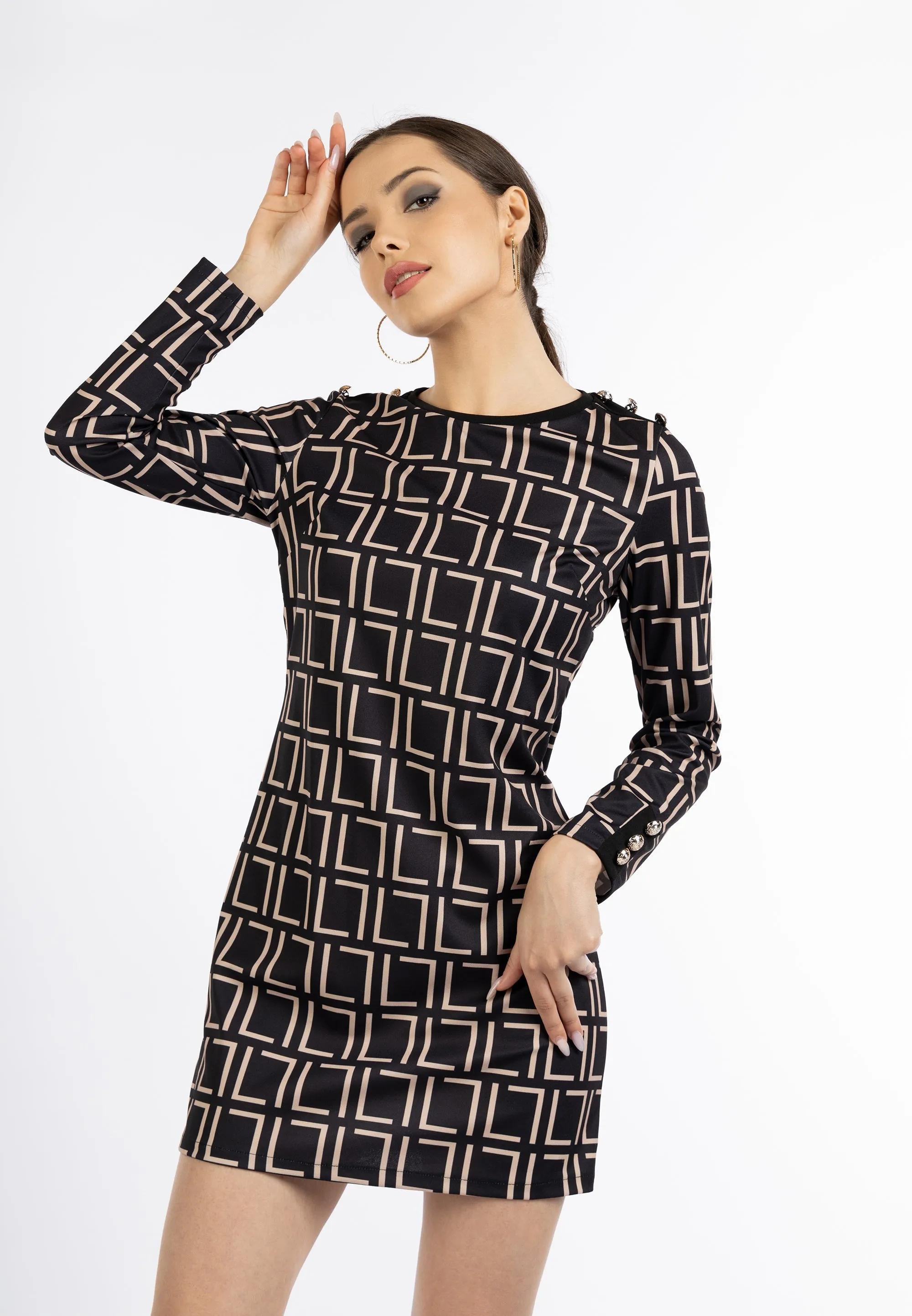 faina Women's Mini Dress With A Graphic Pattern