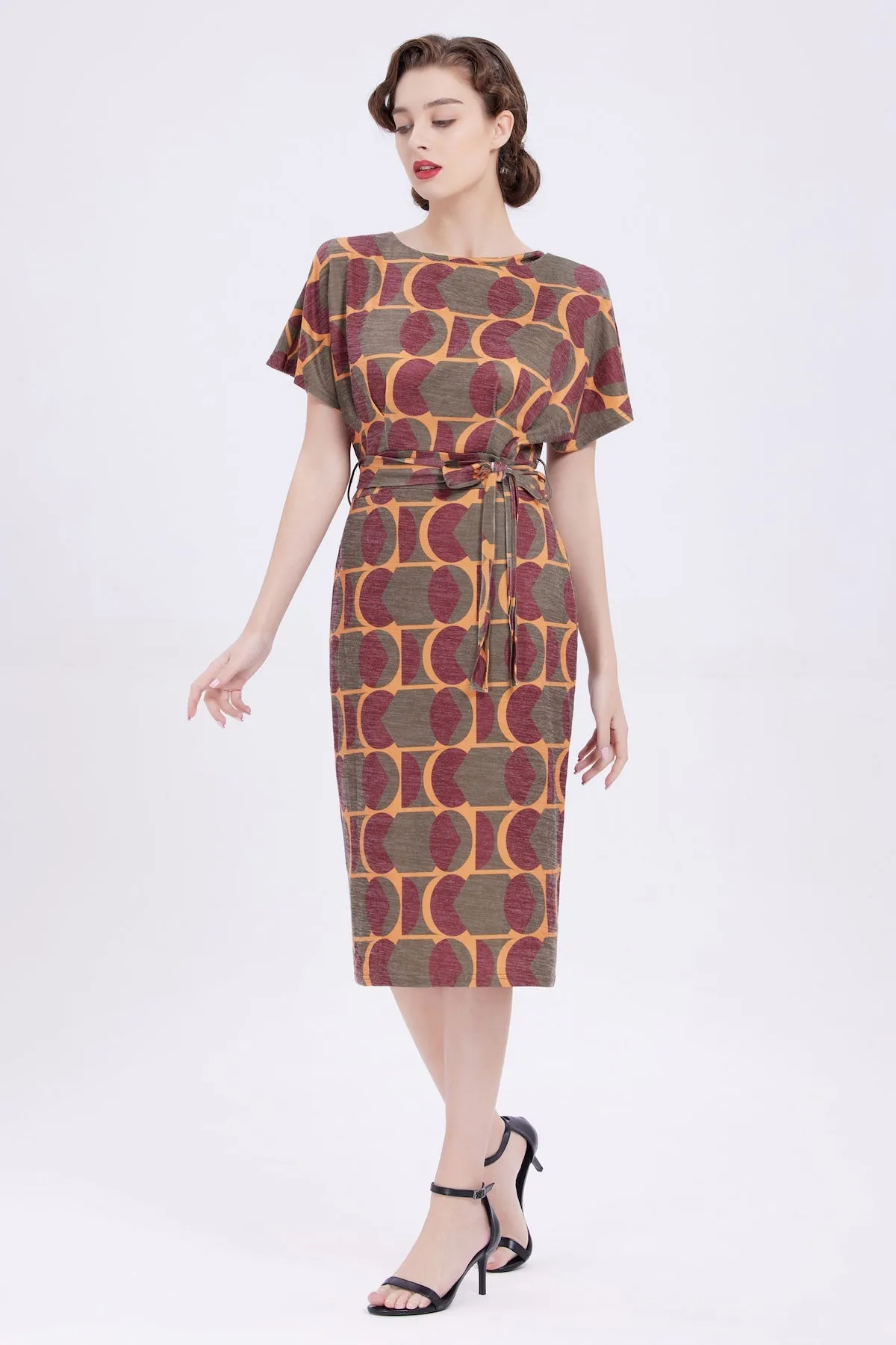 Faith in Deco Pencil Dress