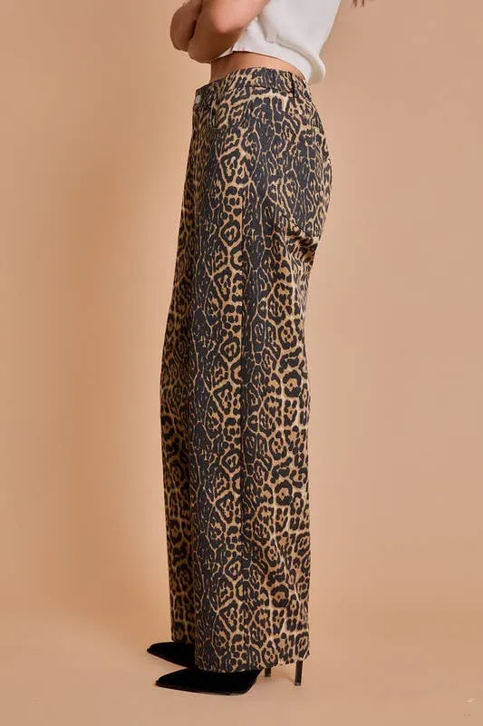 Farrah Leopard Pants