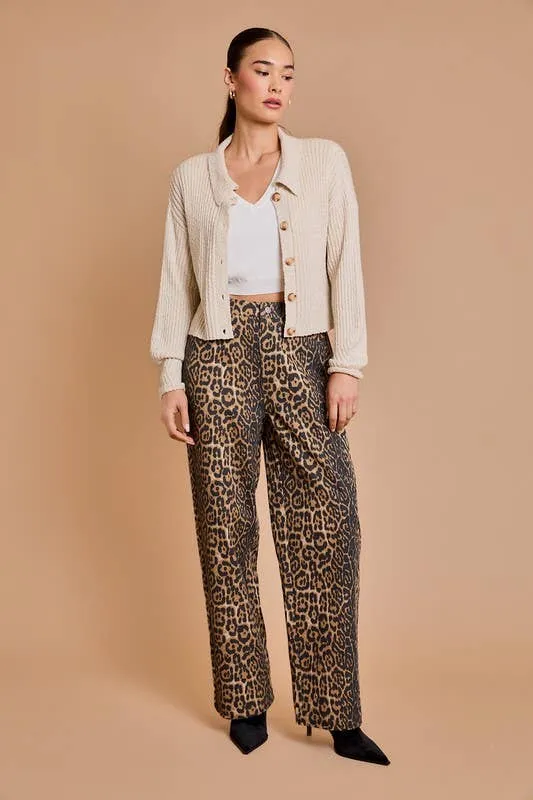 Farrah Leopard Pants