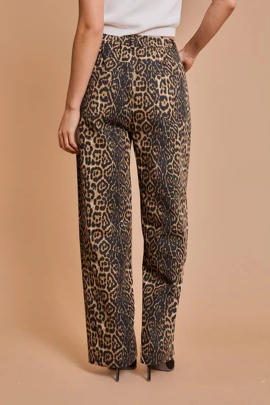 Farrah Leopard Pants