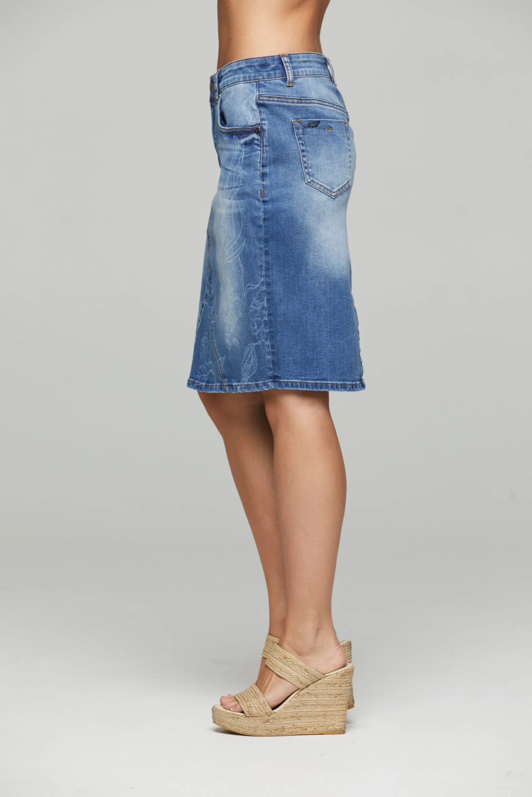 Finchley Knee Skirt Stencil