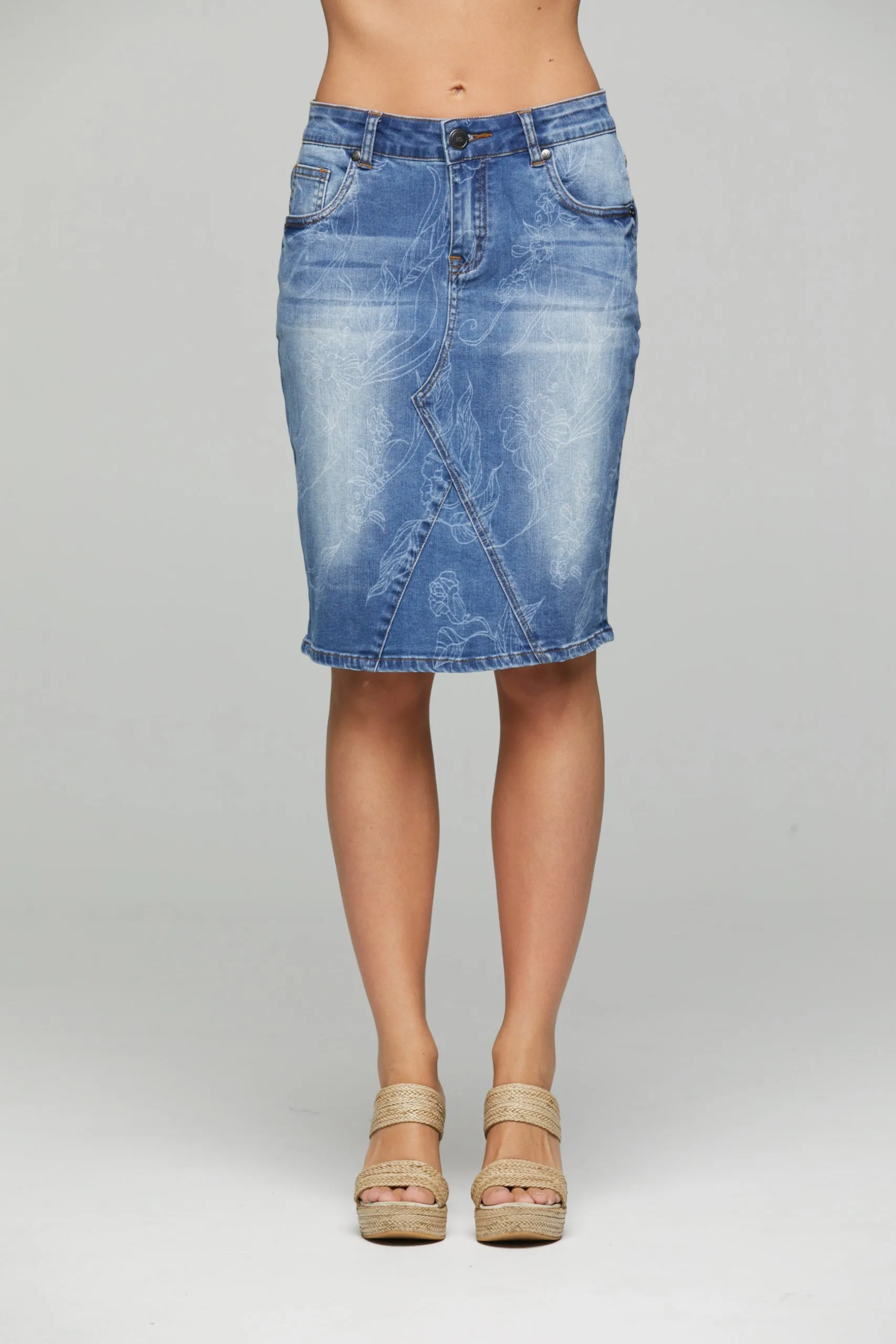 Finchley Knee Skirt Stencil
