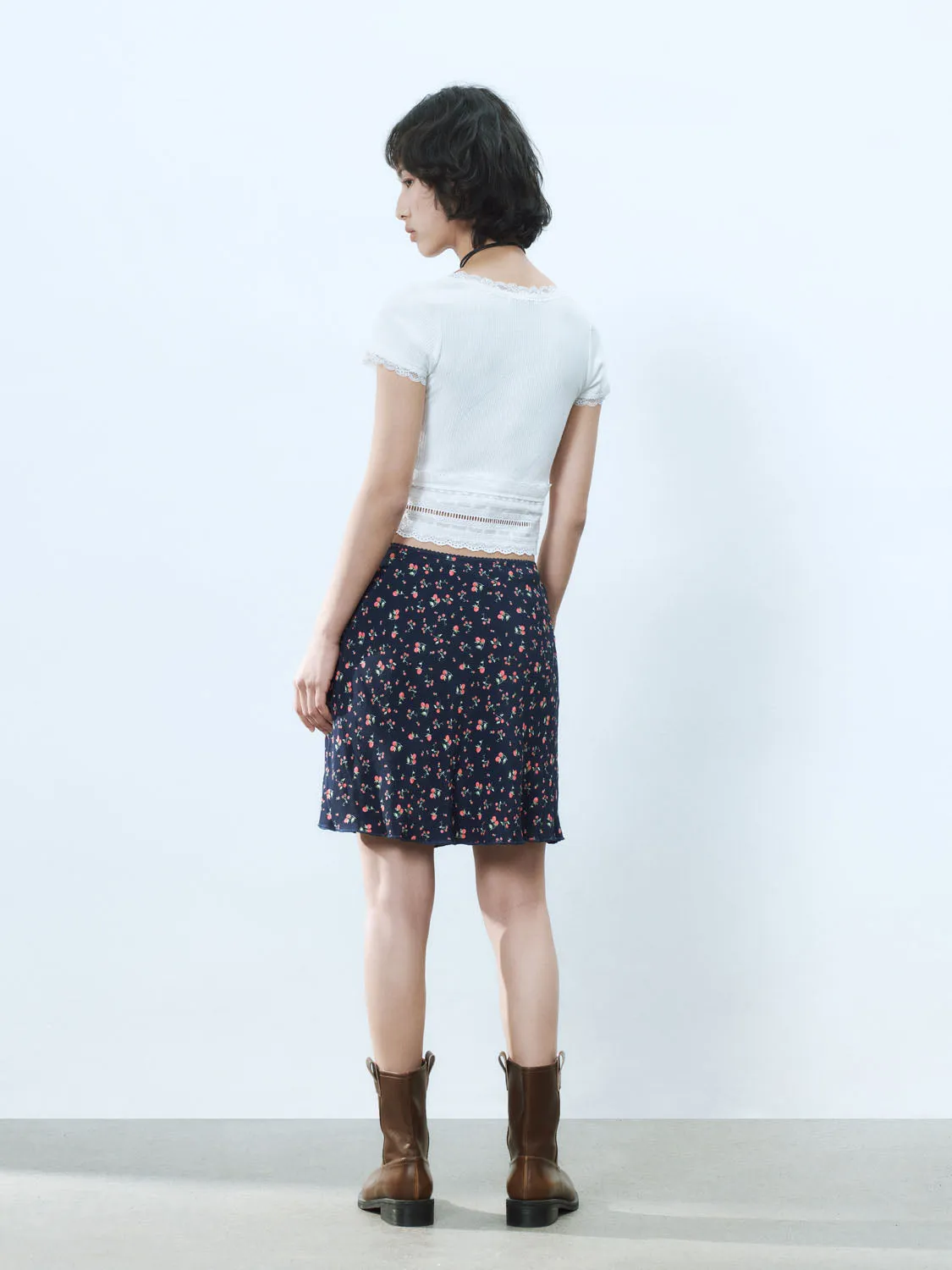 Floral A-Line Skirts