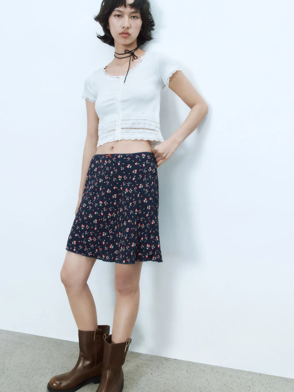 Floral A-Line Skirts
