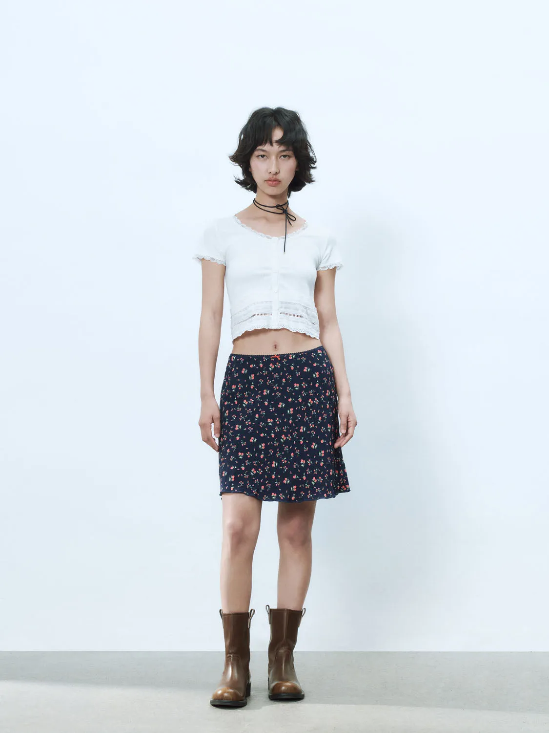 Floral A-Line Skirts