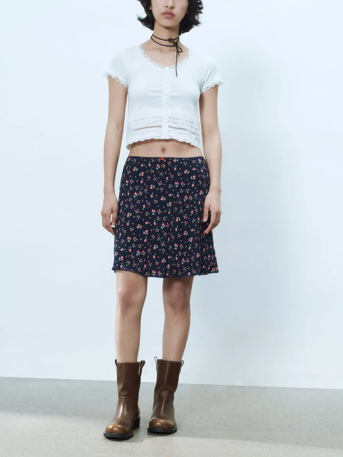 Floral A-Line Skirts