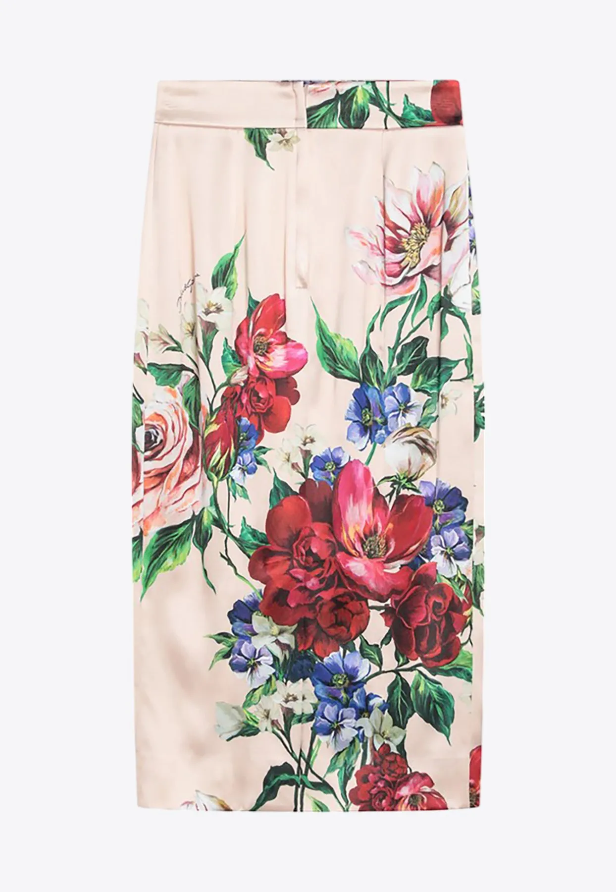 Floral Print Midi Skirt