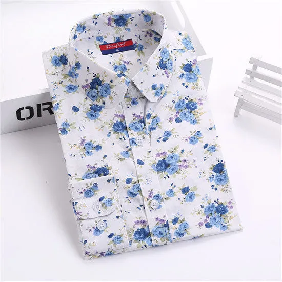 Floral Shirts Women Blouses Blouse Cotton Long Sleeve Shirt Women Tops And Blouses Fashion 5XL