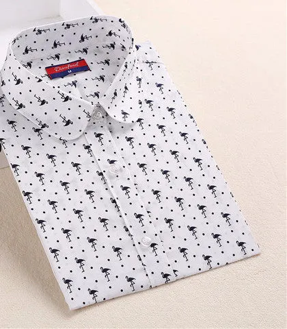 Floral Shirts Women Blouses Blouse Cotton Long Sleeve Shirt Women Tops And Blouses Fashion 5XL